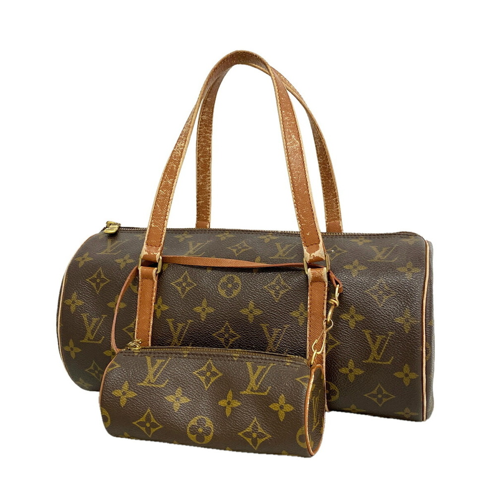 Louis Vuitton Monogram Papillon 30 Handbag M51385 Brown Women's